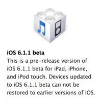 iOS w wersji 6.1.1 w drodze