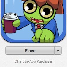 Ostrzeżenie "Offers In-App Purchases" w AppStore