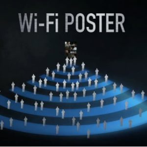 Plakaty kinowe z modułem Wi-Fi