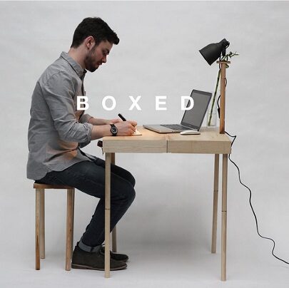 Boxed – zabierz składane biurko ze sobą