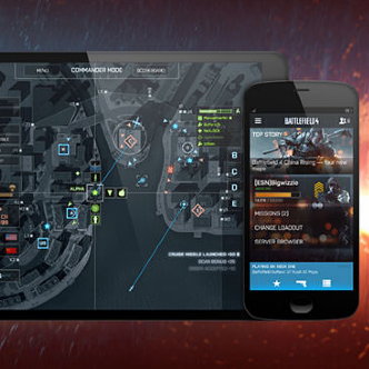 Battlelog i mapy Battlescreen na tablecie dla Battlefield 4