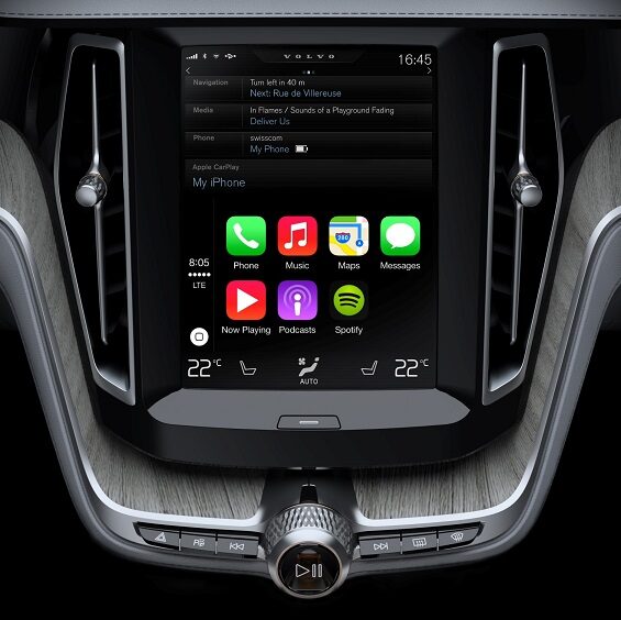 System Apple CarPlay w nowym modelu Volvo XC90
