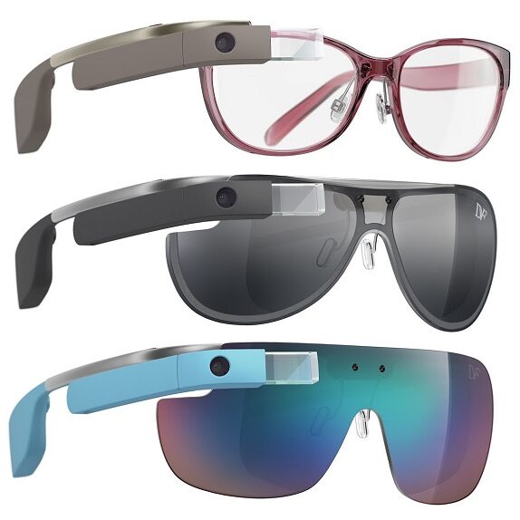 Inteligentne okulary Google Glass z nowym, modnym designem