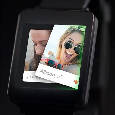 Tinder na Android Wear – mobilne randkowanie na zegarku
