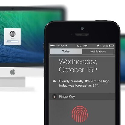 FingerKey – czytnikiem palców iPhone’a odblokujemy Maca