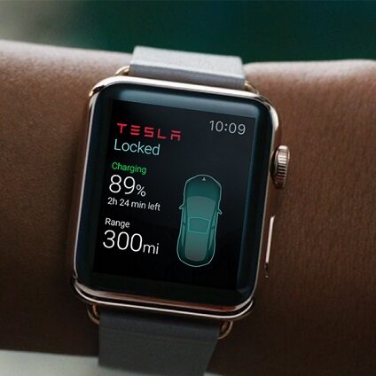 Apple Watch i sterowanie funkcjami Tesli Model S