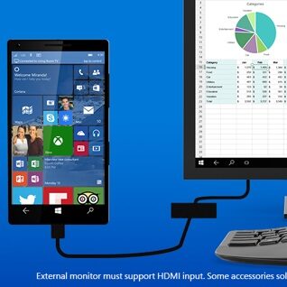 Windows 10 z Continuum przemieni smartfon w mini komputer.