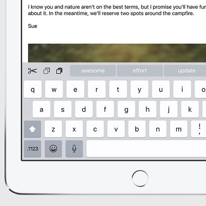 QuickType – trackpad z gestami na wirtualnej klawiaturze iOS 9