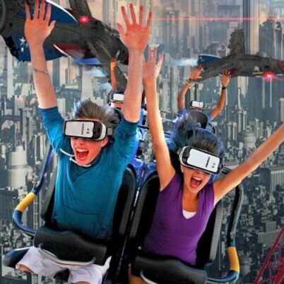 Parki Six Flags z roller coasterami oraz goglami Gear VR