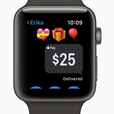 Apple Pay Cash w smart zegarkach Apple Watch