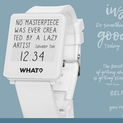 Qotes Watch – e-papierowy smartwatch z maksymami