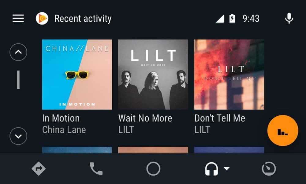 Android Auto albumy