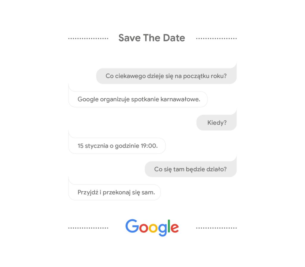 Google SAVE THE DATE