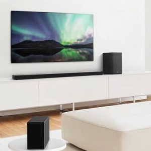 LG AI Room Calibration soundbar Hi-Res Audio