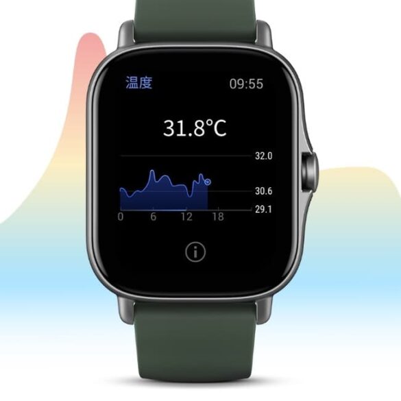 Amazfit GTS 2e smart zegarek z czujnikiem temperatury