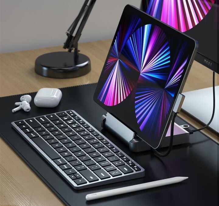 Satechi Aluminum Stand & Hub – iPad jak mini iMac