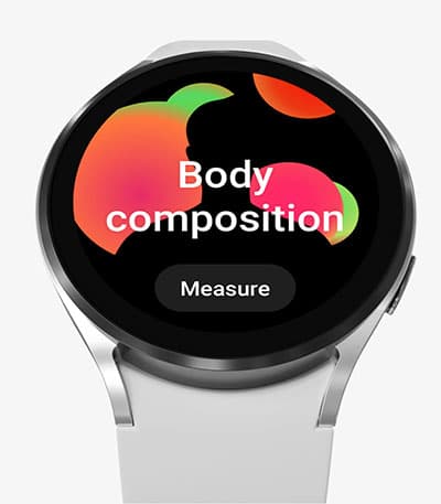 Galaxy Watch 4 BIA analizy składu ciała z zegarka